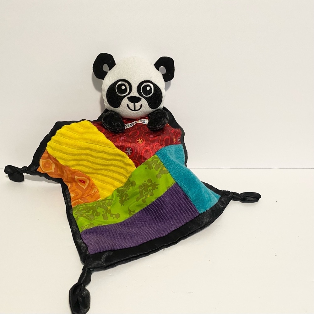 Lamaze Panda Baby Lovey Sensory Rainbow Security Blanket Toy 2010